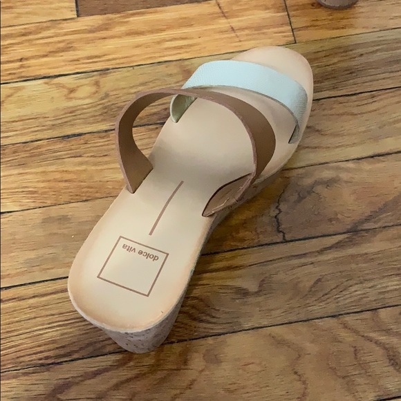 Dolce Vida pimms cork wedge sandals size 10 - Picture 4 of 5
